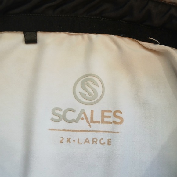 Scales‎ Polo Mens XXL 2XL White AOP Golf Performance Stretch Flex Golf Club Logo - Picture 7 of 13